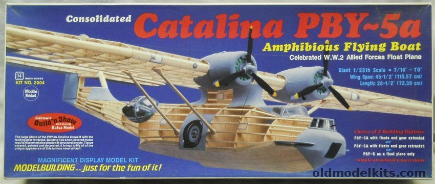 Guillows 1/28 PBY-5A / PBY-5 Catalina, 2004 plastic model kit